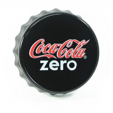 Stylish bottle cap wall mount sign (black)