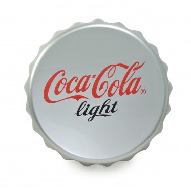 Stylish bottle cap wall mount sign (silver)