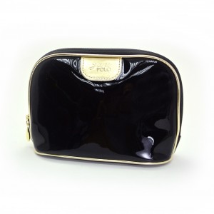 Shiny PVC pouch with pearl colour finishing