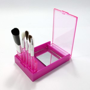 Travel set cosmetic brushes