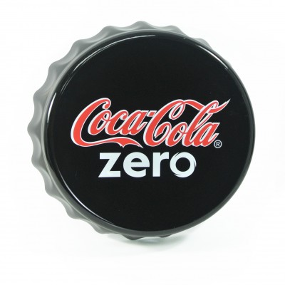 Stylish bottle cap wall mount sign (black)